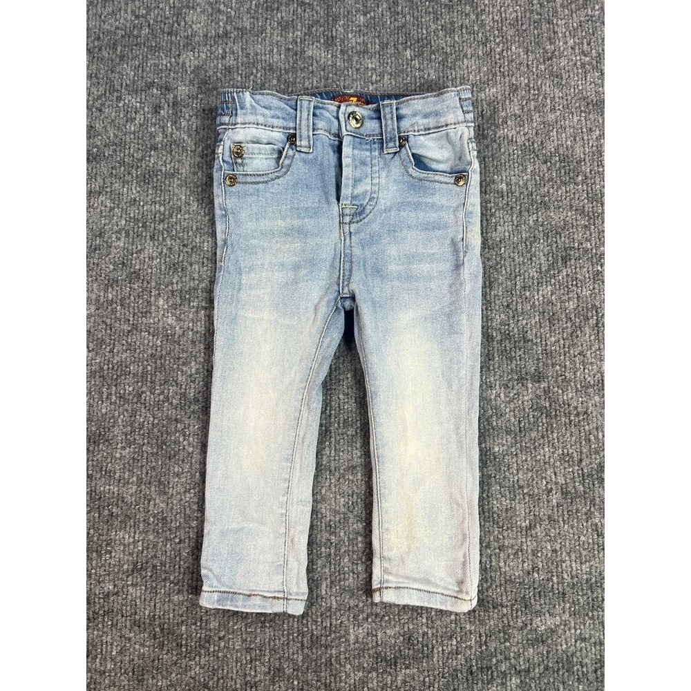 7 For All Mankind Infant Jeans 12 Months Slim Fit | Soft Stretch Y2K Baby Demin